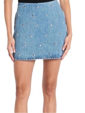 future collective Embellished Denim Mini Skirt